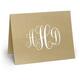 Grand Monogram Folded Shimmer Note Cards Image 10 of 10